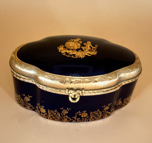 Boite bijoux sertie décor - boite,