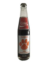 1981 Vintage Clemson Tigers University Coke Bottle National Champions Not Opened