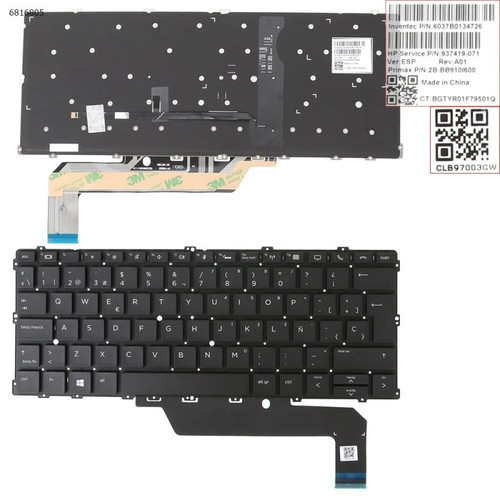 Clavier rétro éclairé pour - rétro-éclairé,