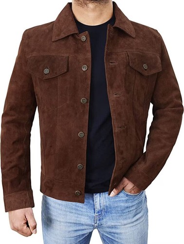 Veste camionneur marron - , en