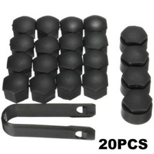 20pcs 17mm Noir Auto Moyeu Vis