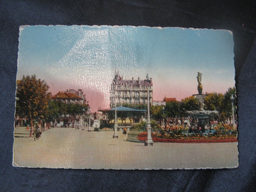 0253 cpa beziers jardin - cpa,