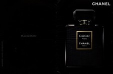 Publicité papier Parfum. Perfume ad Coco Noir de CHANEL 2012 double page
