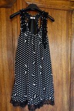 robe de fête Molly Bracken noir et blanc à volant , pois et papillons 36