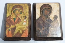 Icônes orthodoxe en bois Vierge à l'enfant