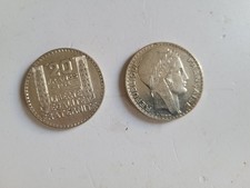 FRANCE  20 Francs Turin 1934 en Argent