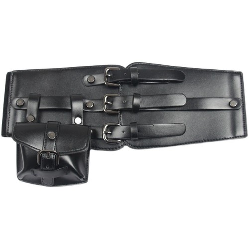 Femme simili cuir corset - corset, avec