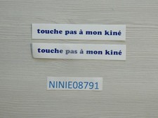 LOT 2 AUTOCOLLANT touche pas à mon kiné STICKER