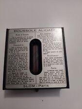 BOUSSOLE ALIDADE Militaire ww1   ww2  Ancienne  Paris Bakélite 