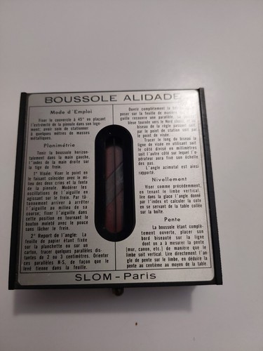 Boussole alidade militaire ww1 - militaire,