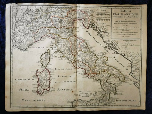 Carte ancienne italie antique - italie,