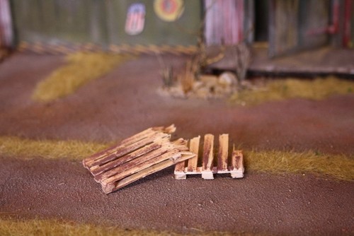 élément diorama palette bois