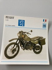 Peugeot X200 Armée 1986 X 200 carte moto de collection Atlas France
