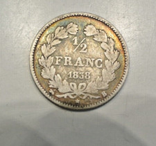 LOUIS PHILIPPE   1/2  FRANC 1838 B = ROUEN