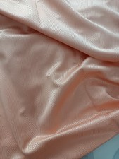 Ancienne paire de double Rideaux Couleur pêche Tissu satiné