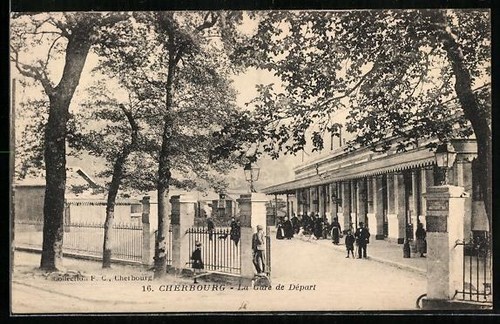 Cpa cherbourg gare de - la,