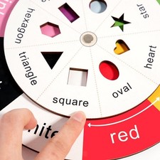 Trieur de formes et de couleurs en bois, jouet tri couleurs pour filles,