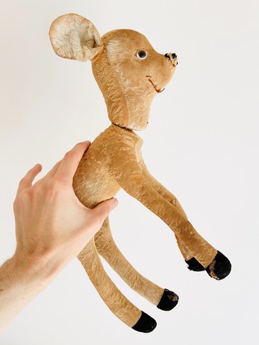 Peluche ancien faon - 1, (ours)