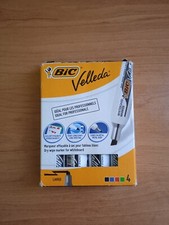 BIC VELLEDA 1781 MARQUEUR EFFACABLE A SEC POUR TABLEAU BLANC LOTX4
