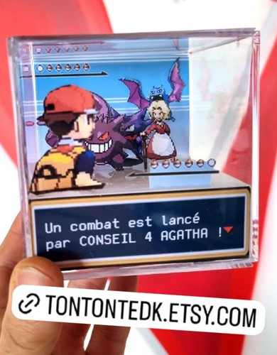Diorama cube pokémon - 3d,