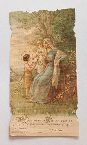 Ancienne image pieuse - , "ce