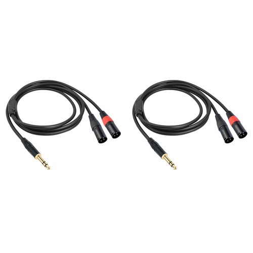 Jack 1 4 trs - 2x, mm
