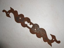  Ornement Entrée de Serrure métal fer armoire ancienne restauration  porte