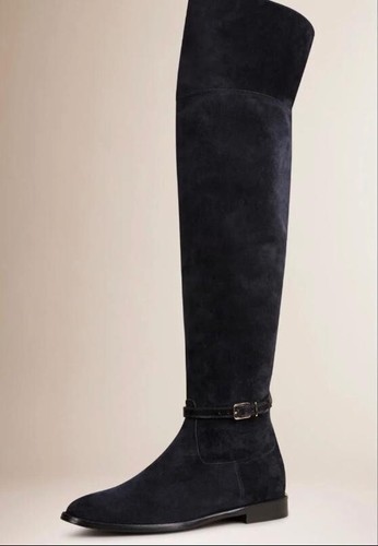 Burberry suede navy over the - burberry,