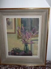 Alsace superbe TABLEAU huile sur toile de Paul Spindler artiste en MARQUETERIE