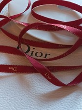 2 mètres de ruban Dior  rouge