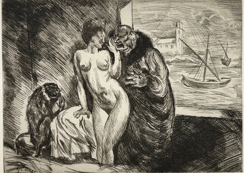 Femme vieillard curiosa - femme,