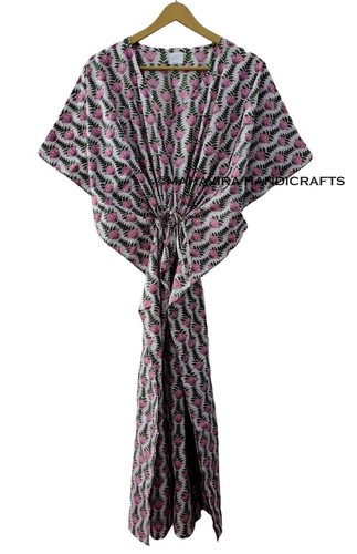 Robe caftan gitane - blanche, pur