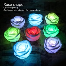 4 Pcs LED Rose Bougie Lumière