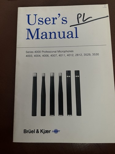 Bruel kjaer user - bruel, &
