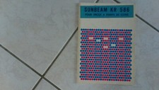 annees 80-Notice-brochure- Machines tricoter SUNBEAM KR 586-vintage!