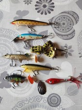 lot de 7 leurres pêche à voir rapala et autres
