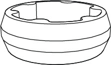 1x 10082310 - Entretoise