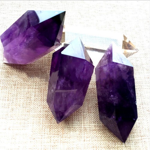 5cm prisme amethyste pointe - prisme,