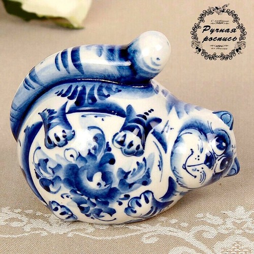 Figurine chat couché - ,