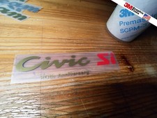 Autocollants autocollants en vinyle Honda Civic SI 20th Ann X1 or ンーーーー