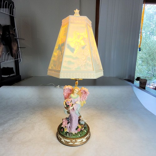 Vintage indian lamp angel - indian,