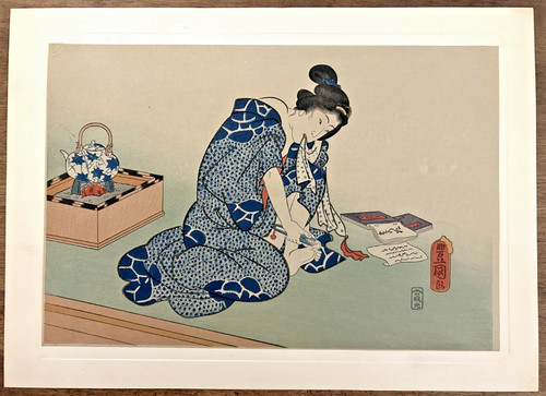 Estampe sur bois japonaise - bois,