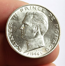Monaco 5 Francs 1966 Rainier
