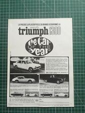 817 belle PUBLICITE ANCIENNE circa 1970 Triumph 1300 - 2000 - Vitesse - Gt6...