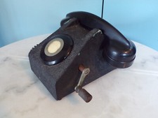 VINTAGE TéLéPHONE à MAGNETO-DUNYACH & LECLERT-DESIGN 50
