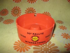 Ancien CENDRIER 30e RALLYE AMPL POLICE GENDARMERIE LIÈGE en PLASTIQUE Ashtray