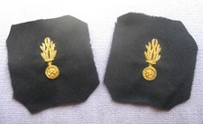 Paire pattes de collet gendarmerie mobile pour vareuse ou manteau 1940 - 1960