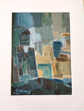 Huile sur carton/abstrait