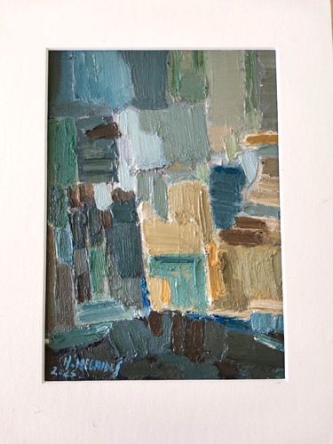 Huile sur carton/abstrait