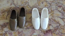 1970/80 KEN CHAUSSURES DE VILLE MARRON ET BLANCHE / BARBIE
